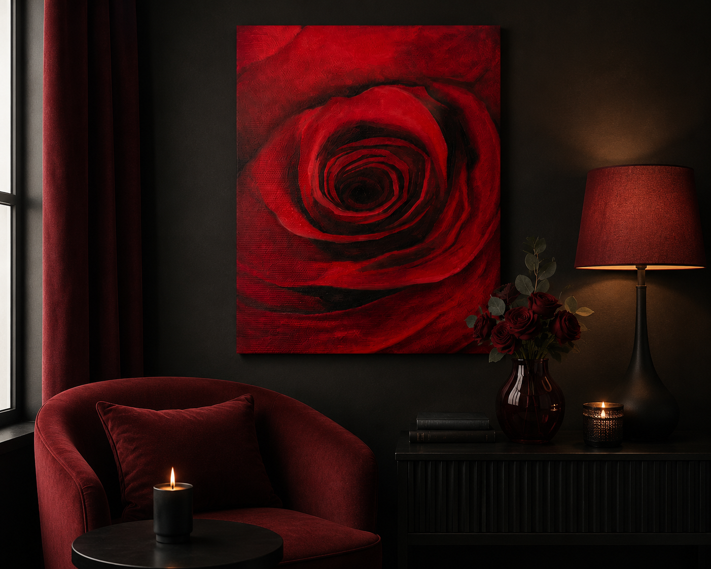 The Crimson Muse - Poster Print