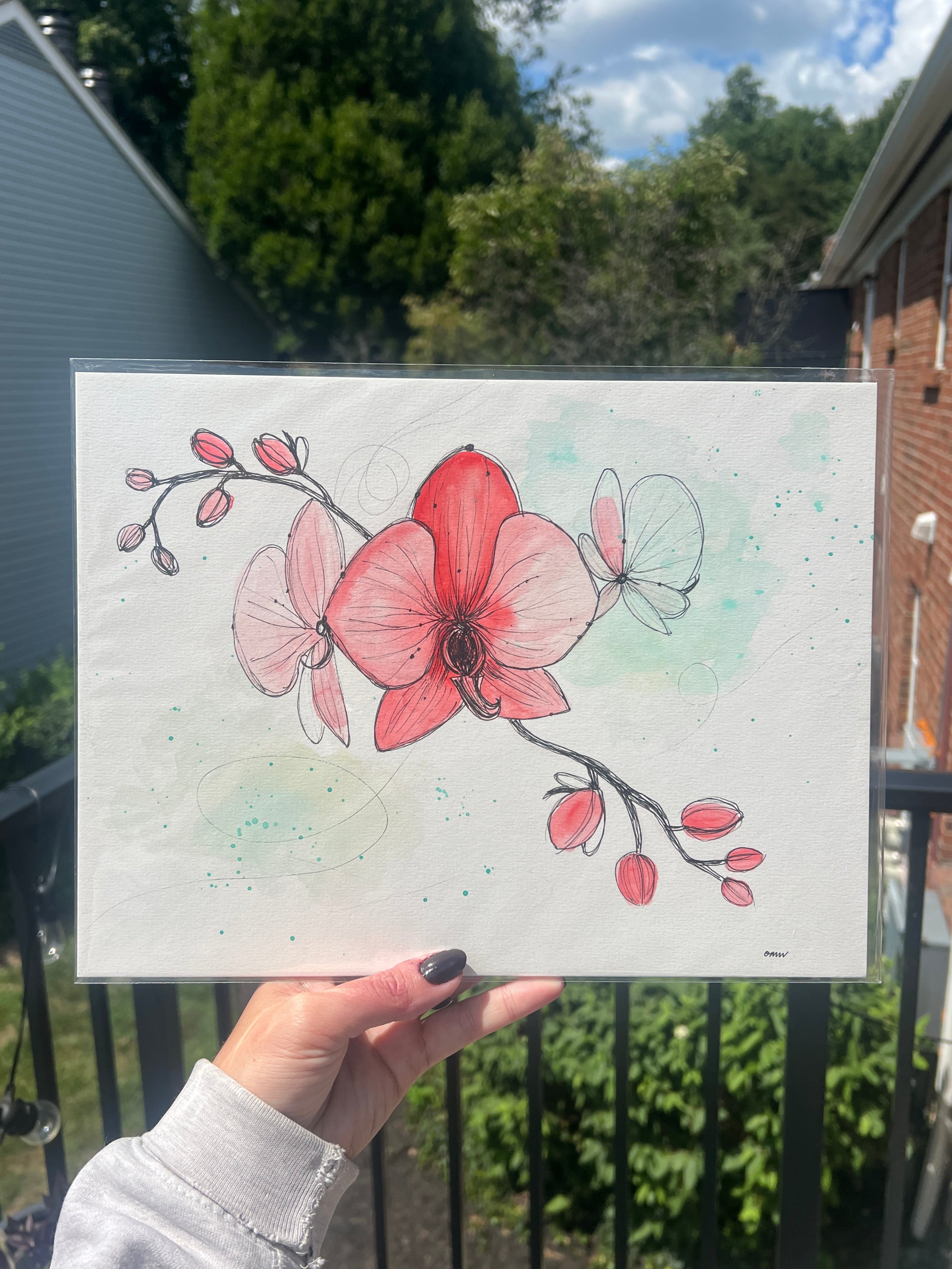 Radiant Blooms Original - Red