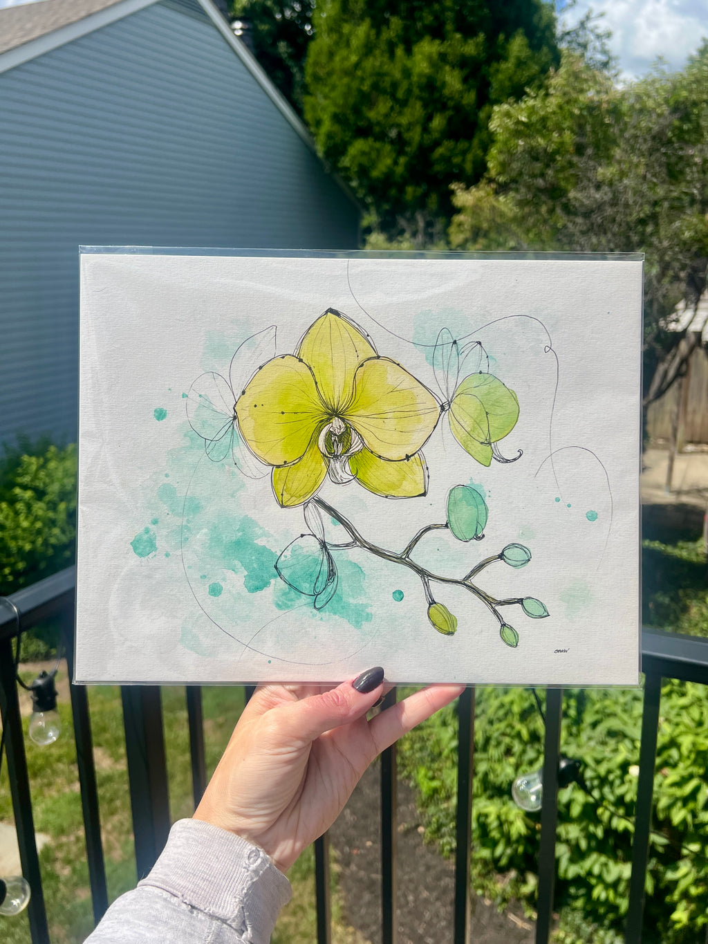 Radiant Blooms Original - Green